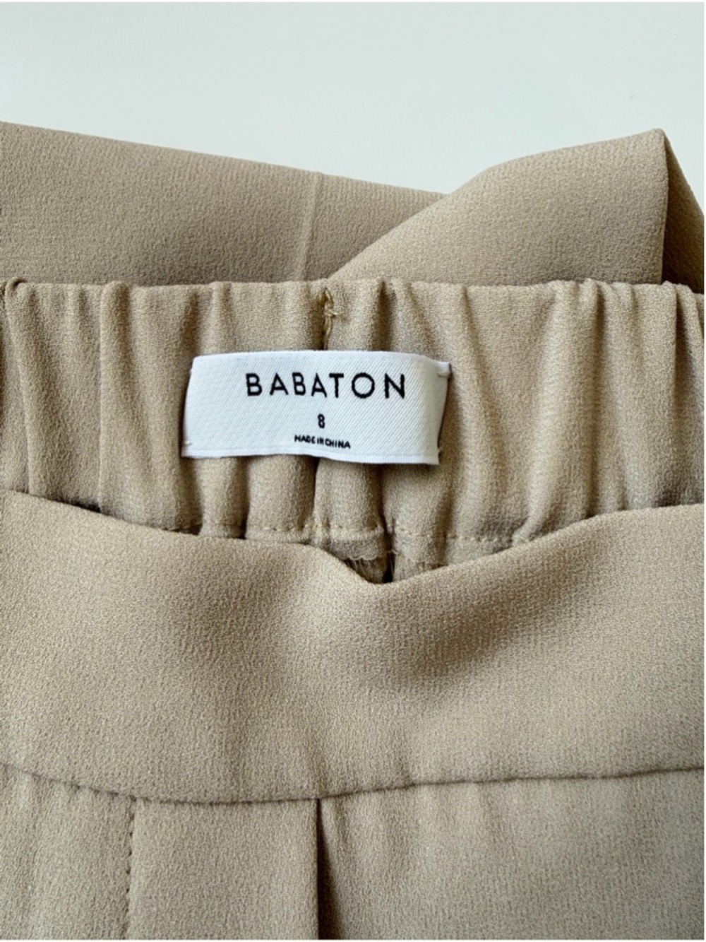 ARITZIA BABATON CONAN PANT in Olive Beige Size 8 NWT - Picture 7 of 12